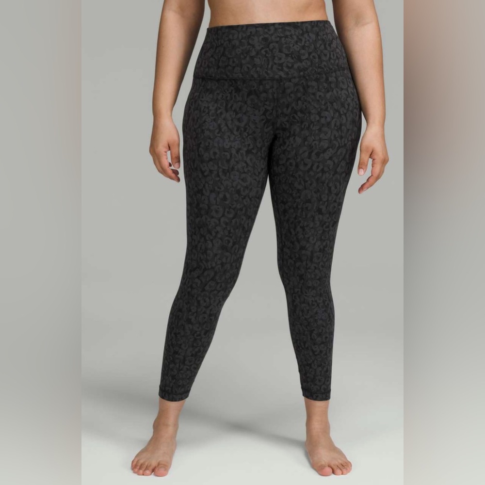 NWOT Lululemon Align High-Rise Pant 25" Intertwined Camo Deep Coal Multi - Picture 3 of 8